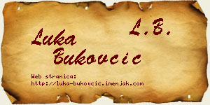 Luka Bukovčić vizit kartica